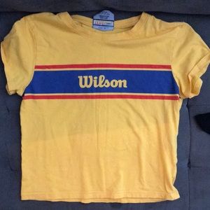 Yellow wilson/f21 crop top